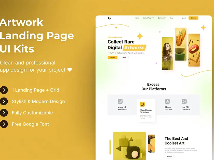 Art website design